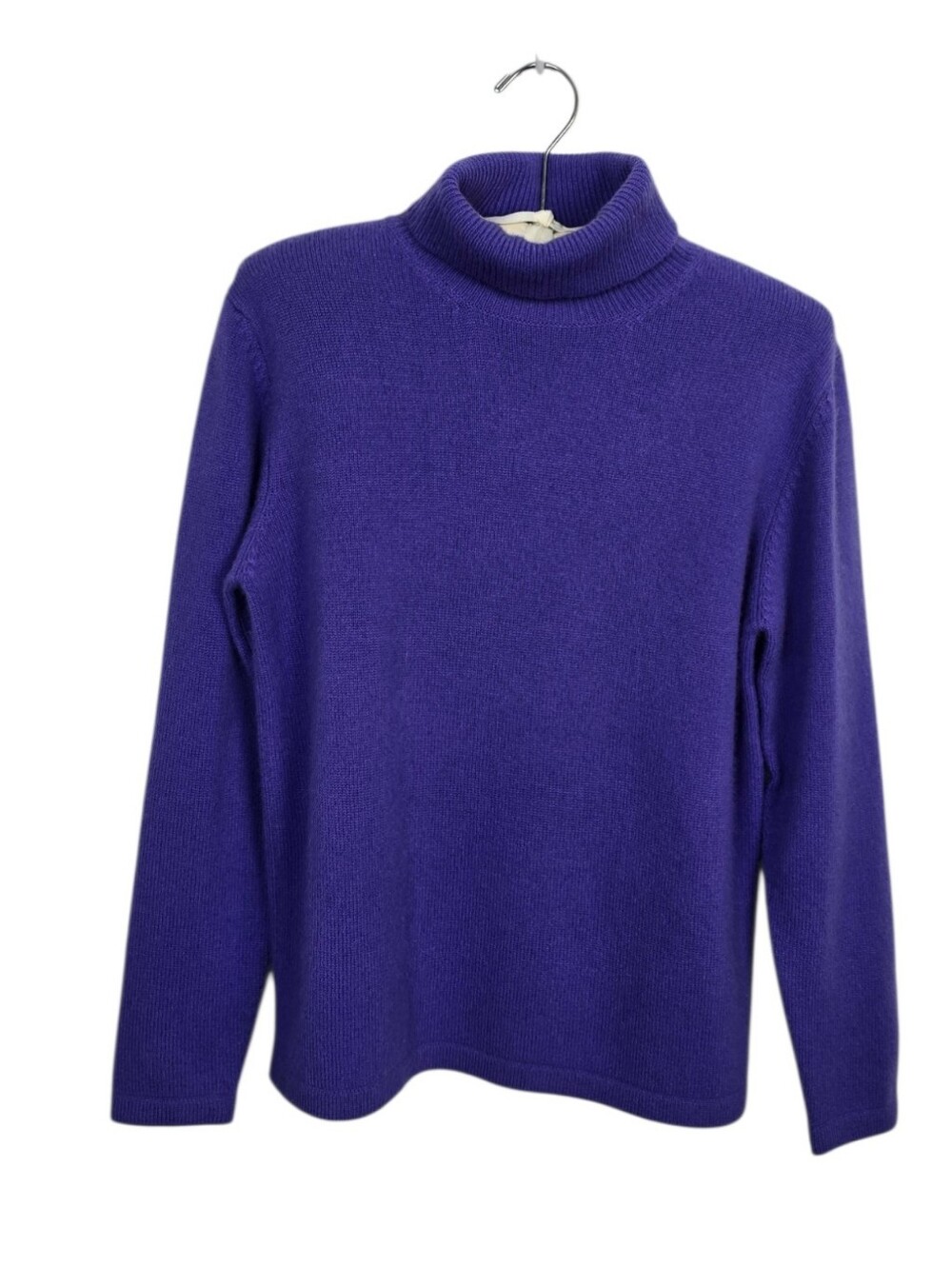 Saks Fifth Avenue Cashmere Soft Turtleneck Pullover Sweater Lilac Medium